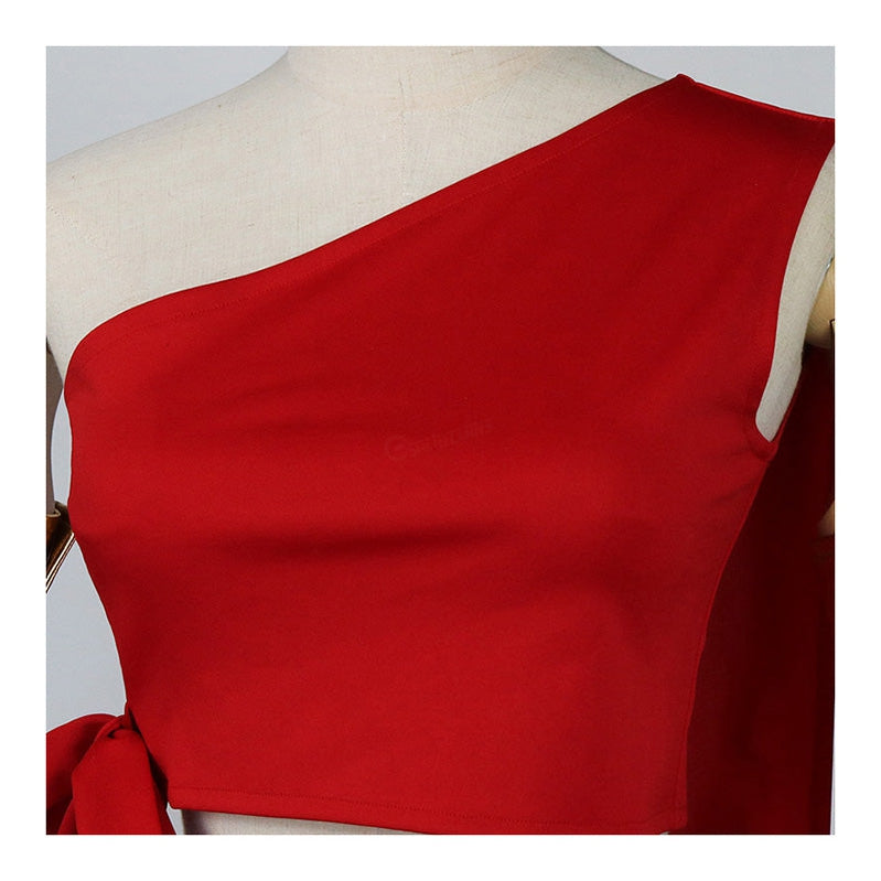Avatar: The Last Airbender Katara Red Dress Outfit Cosplay Costume