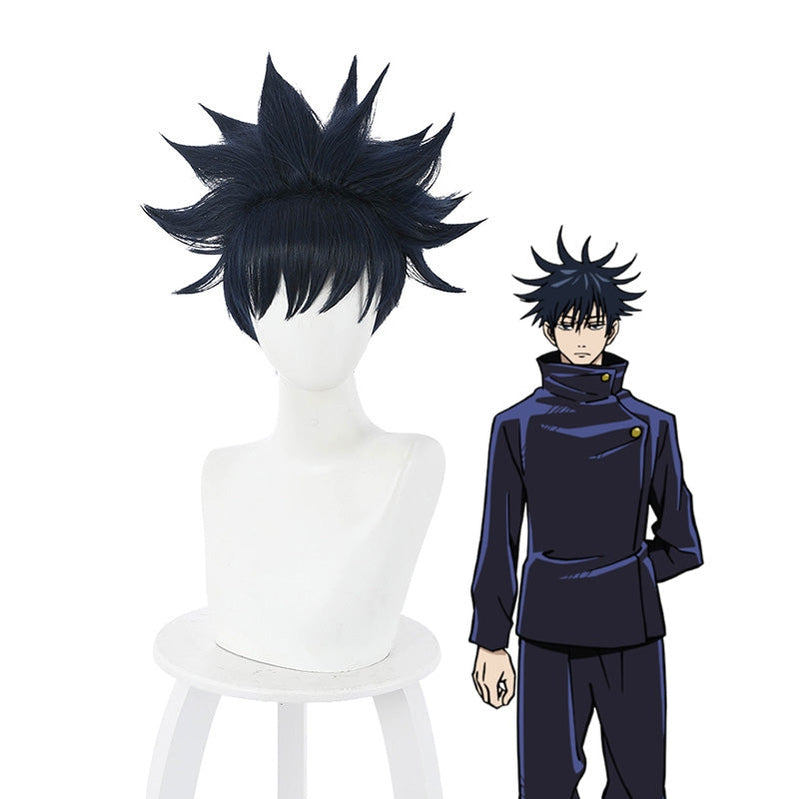 Jujutsu Kaisen Megumi Fushiguro Dark Blue Cosplay Wig