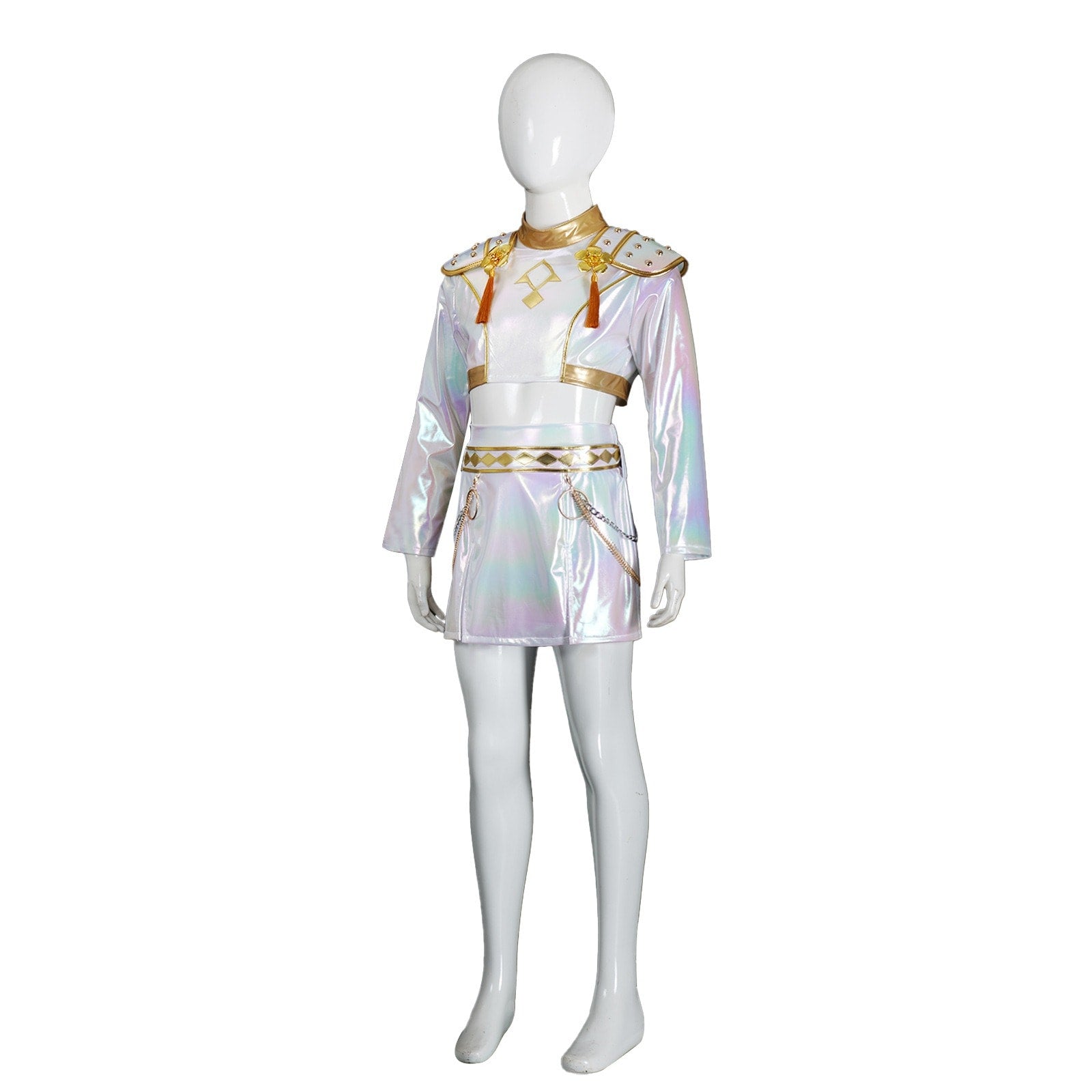 KPop Demon Hunters Rumi Zoey Mira Iridescent Leather Cosplay Costumes