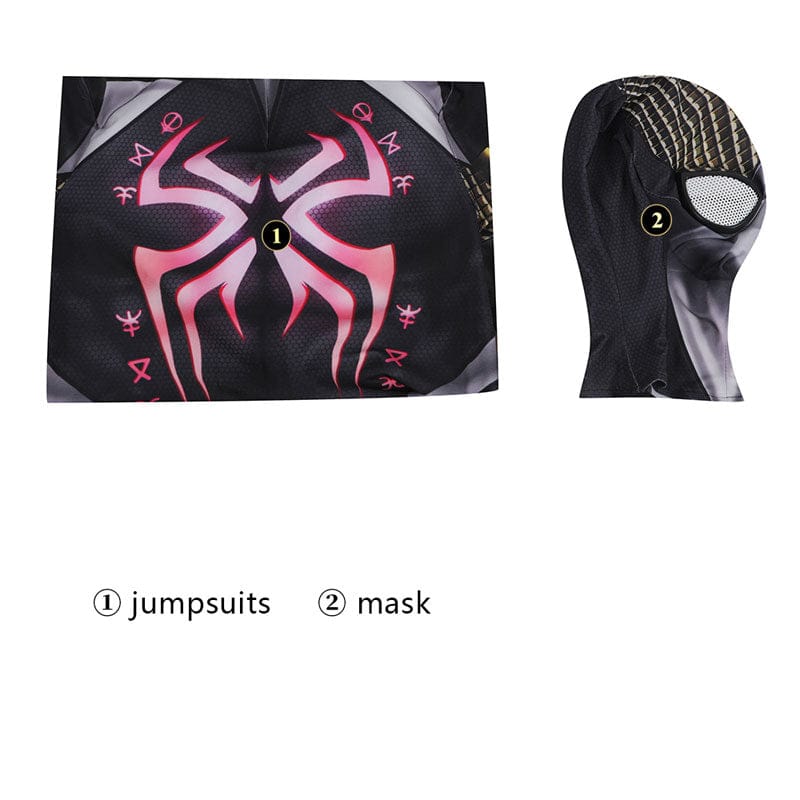 Midnight Suns Spider Man Jumpsuit Child Cosplay Costumes