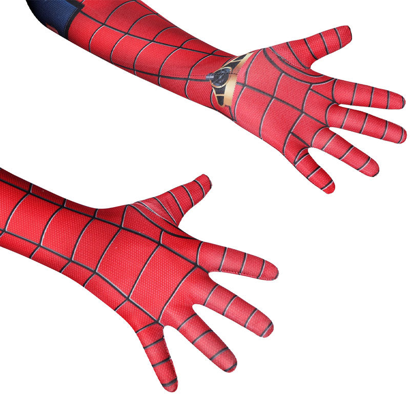 Spider-Man PS5 Classic Suit Damaged Kids Jumpsuit Cosplay Costumes
