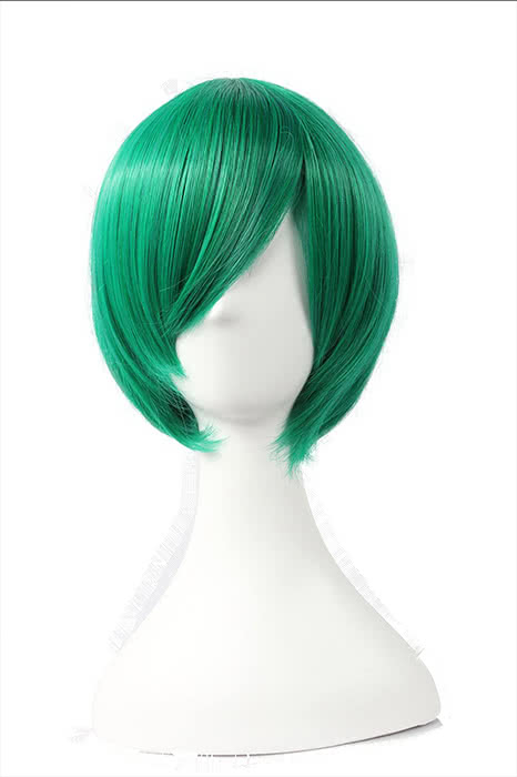 30cm Green Straight Hitman Reborn Fran Cosplay Wig
