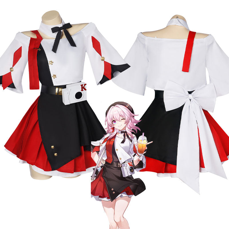 Honkai: Star Rail x KFC March 7th Cosplay Costumes