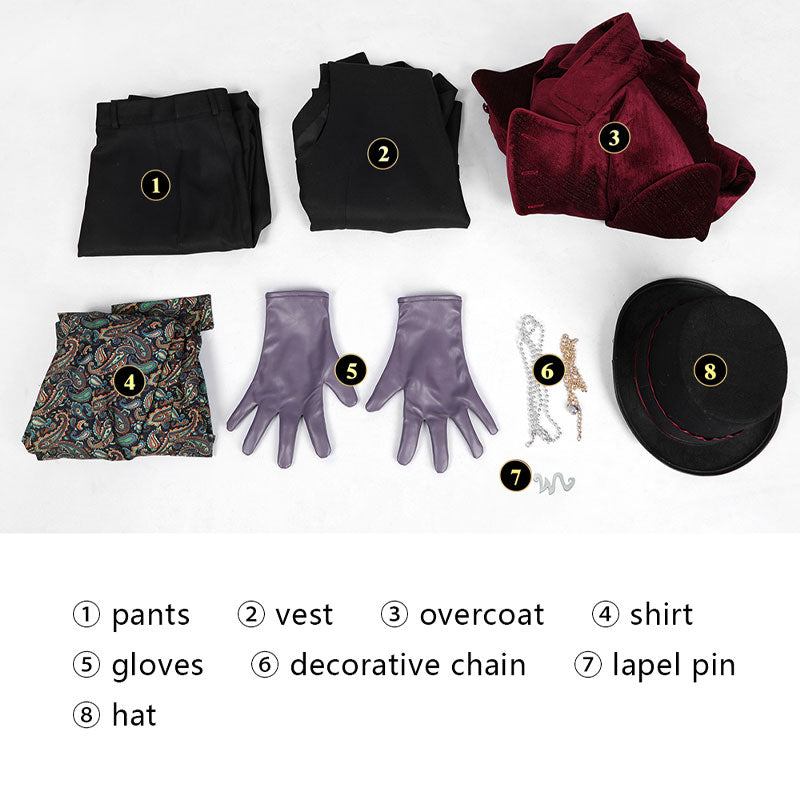 Charlie and the Chocolate Factory Willy Wonka Cosplay Costumes