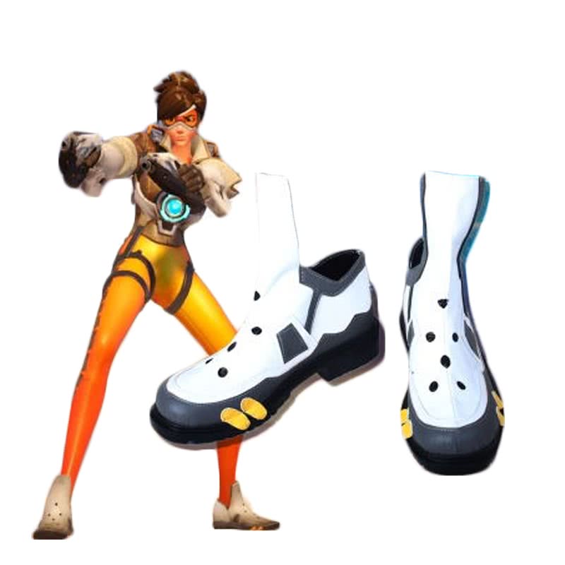 Game Tracer Lena Oxton Fight Cosplay Shoes