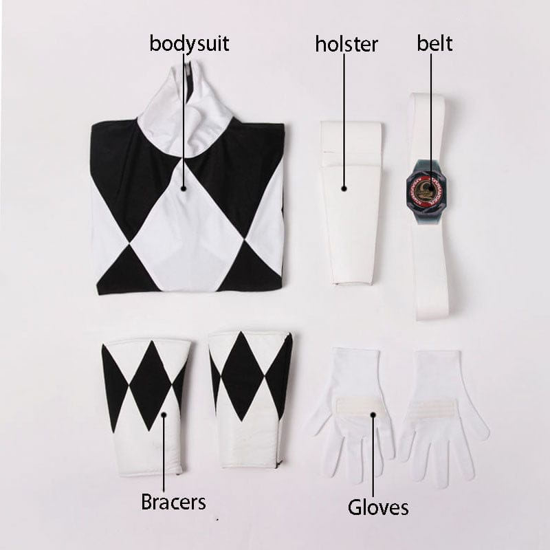 Mighty Morphin Power Rangers Zack Taylor Black Ranger Cosplay Costumes
