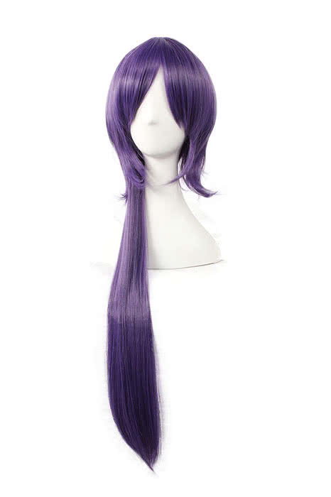 95cm Purple Detached Hakuouki Saitou Hajime Cosplay Wig