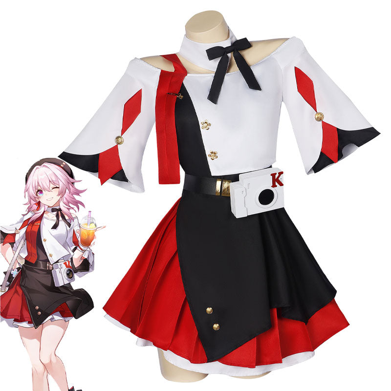 Honkai: Star Rail x KFC March 7th Cosplay Costumes