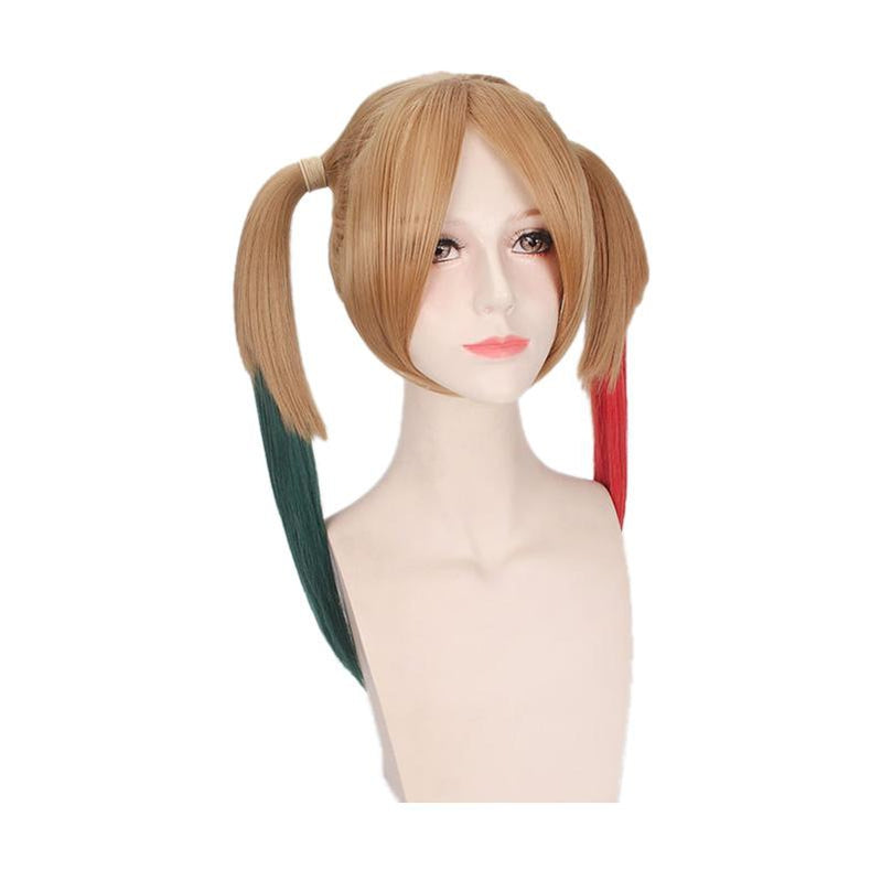 Suicide Squad Harley Quinn Long Red and Green Cosplay Wigs