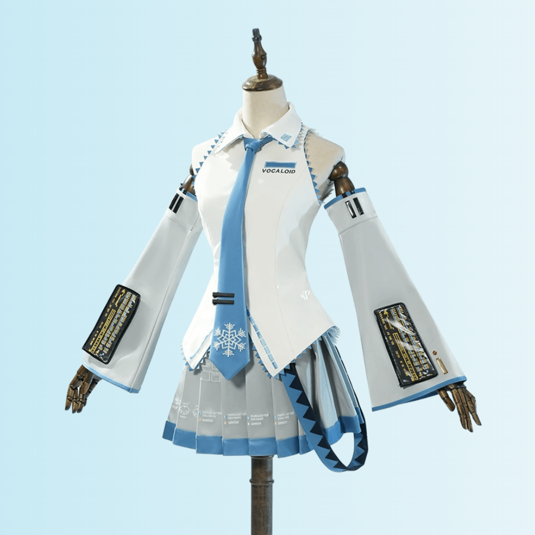 omgcos Snow Virtual Singer Winter Cosplay Costume