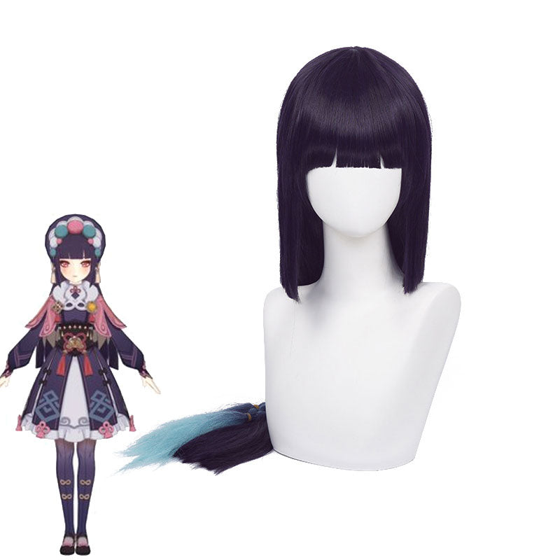 Genshin Impact Yun Jin Dark Purple Long Cosplay Wigs