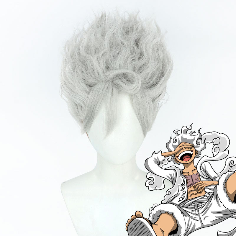 One Piece Gear 5 Luffy Golden NIka Cosplay Wigs