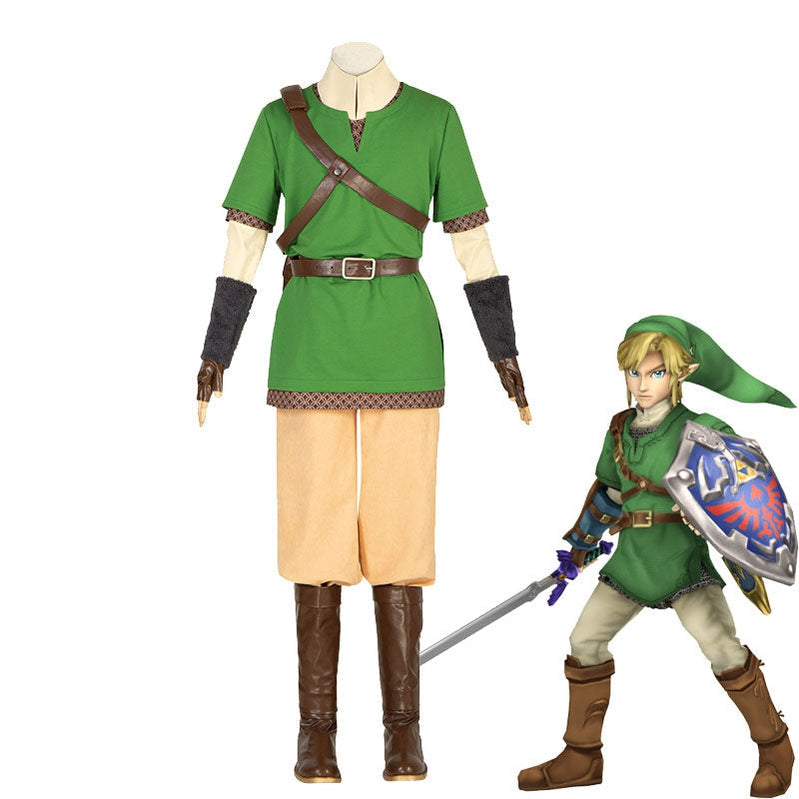 The Legend of Zelda: Skyward Sword Link Fullsuit Cosplay Costumes