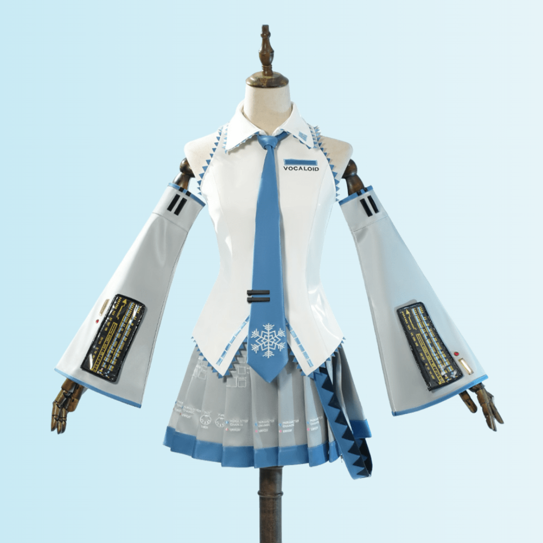 omgcos Snow Virtual Singer Winter Cosplay Costume