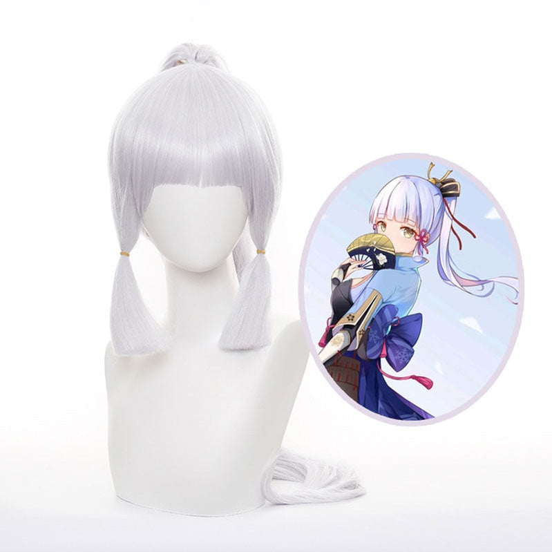 Genshin Impact Kamisato Ayaka Silver Purple Cosplay Wigs