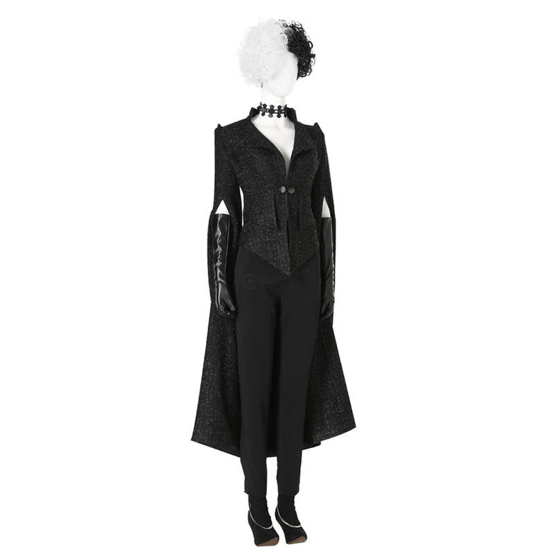 Movie Cruella Cruella de Vil B Fullsuit Cosplay Costumes