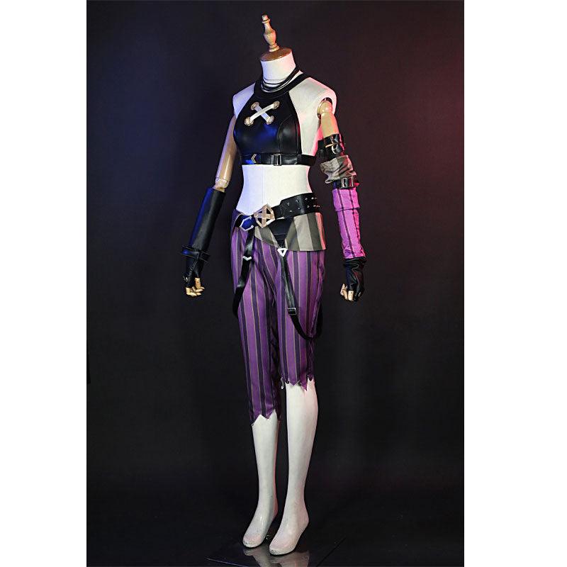 Game LOL Arcane Jinx Full Set Top Level Cosplay Costumes