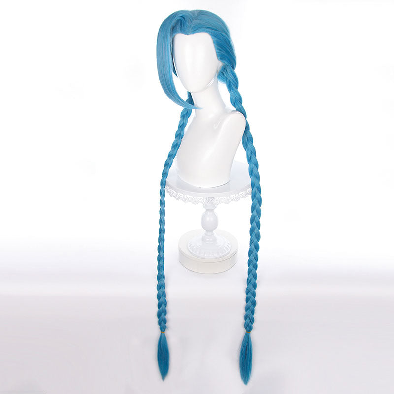 LOL Arcane Jinx Blue Bunches Cosplay Wigs