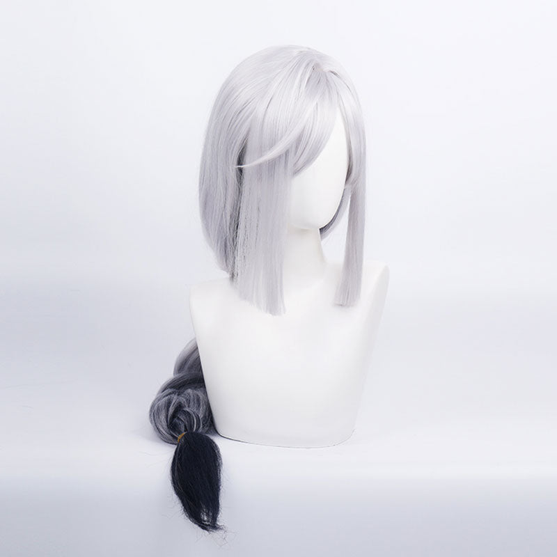 Genshin Impact Shenhe Long Grey Gradient Black Cosplay Wigs