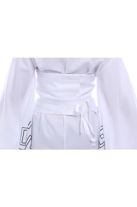 Nurarihyon no Mago Anime Cosplay Costumes White Printed Kimonos