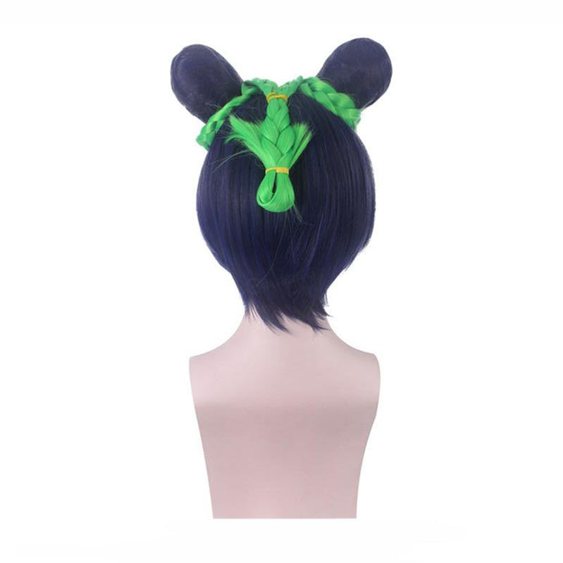 JoJo's Bizarre Adventure Stone Ocean Jolyne Cujoh Mixed Dark Green Cosplay Wigs