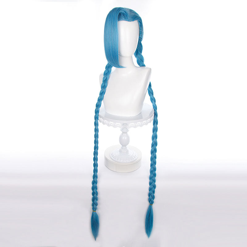 LOL Arcane Jinx Blue Bunches Cosplay Wigs