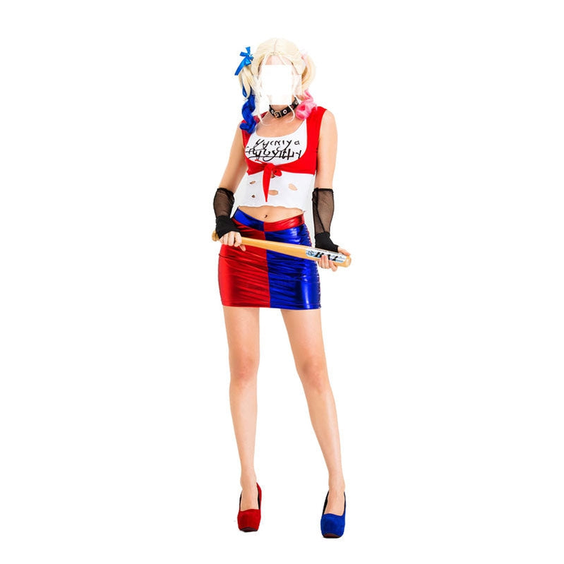 Suicide Squad Harley Quinn T shirt Cosplay Costumes