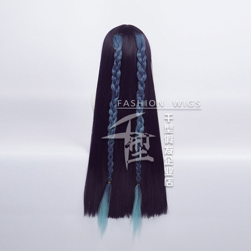 Genshin Impact Yun Jin Dark Purple Long Cosplay Wigs