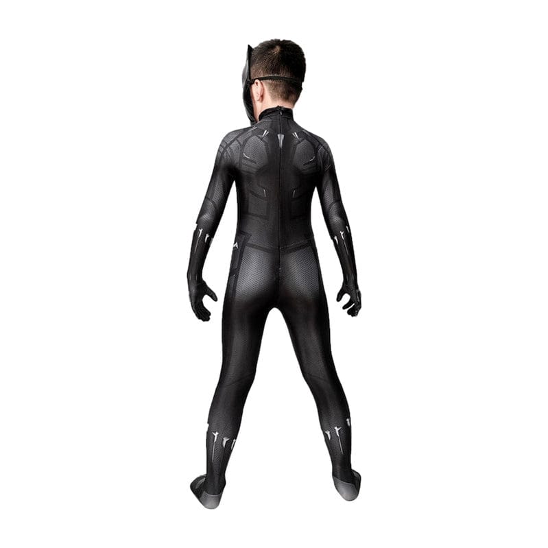 Movie Captain America Civil War Black Panther Children Jumpsuit Cosplay Costume