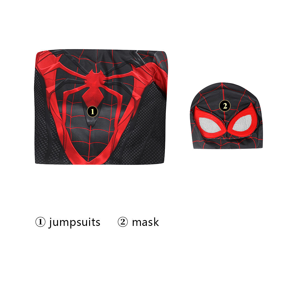 Spider-Man: Miles Morales PS5 Suit V2 Male Jumpsuit Costumes