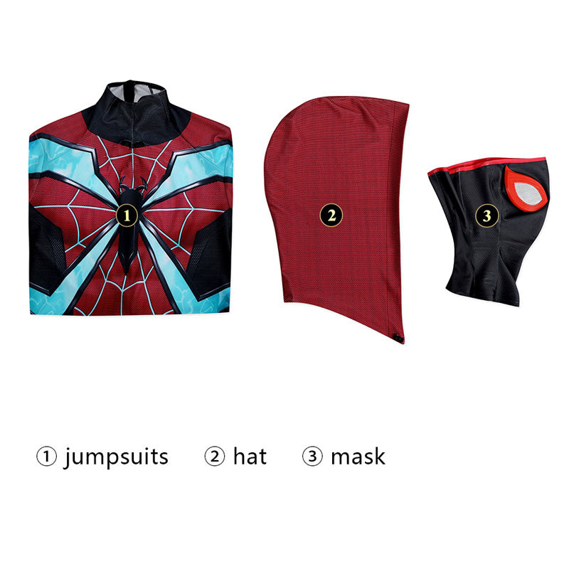 Spider Man 2 Miles Morales EVOLVED SUIT Cosplay Costumes