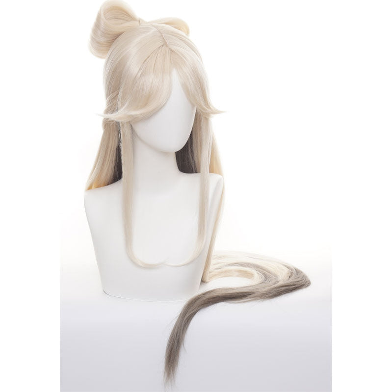 Genshin Impact Ningguang Long Blonde Cosplay Wigs