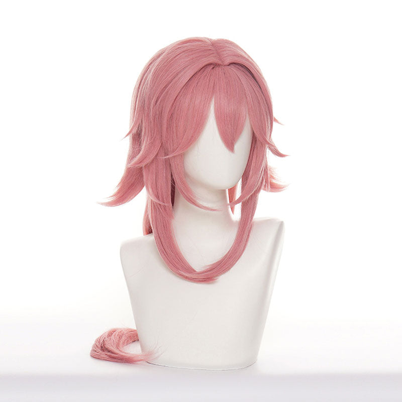 Genshin Impact Yae Miko Pink Halloween Cosplay Wigs