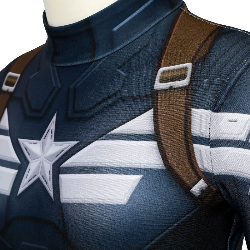 Captain America The Winter Soldier Steve Rogers Kids Jumpsuit Costumes