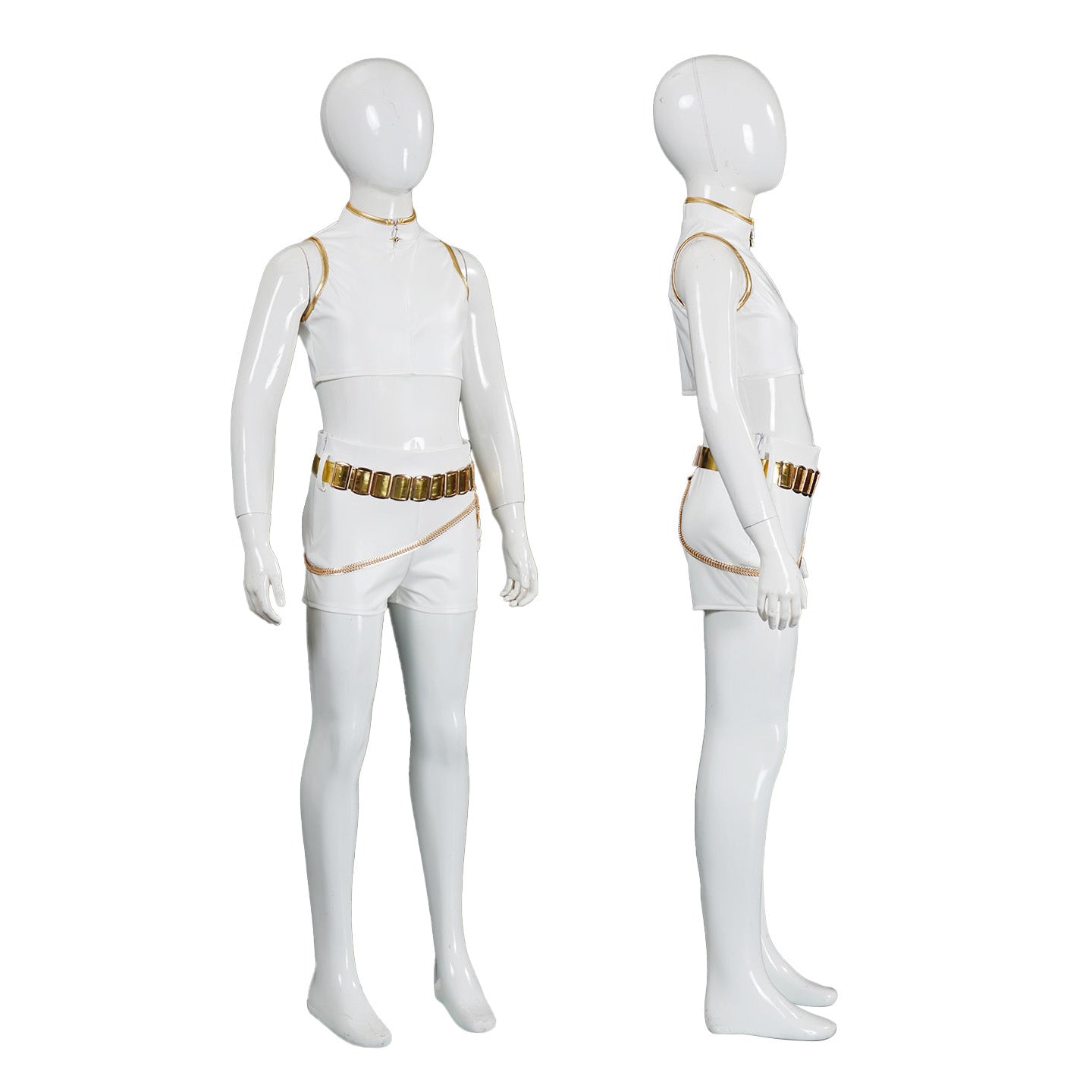 KPop Demon Hunters Rumi Zoey Mira White Leather Adult Kids Cosplay Costumes