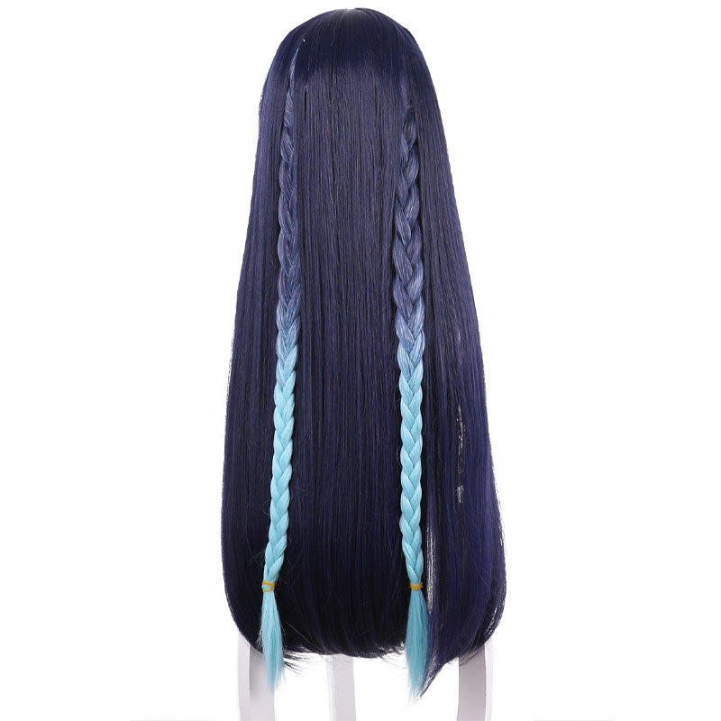 Genshin Impact Yun Jin Long Dark Purple Cosplay Wigs