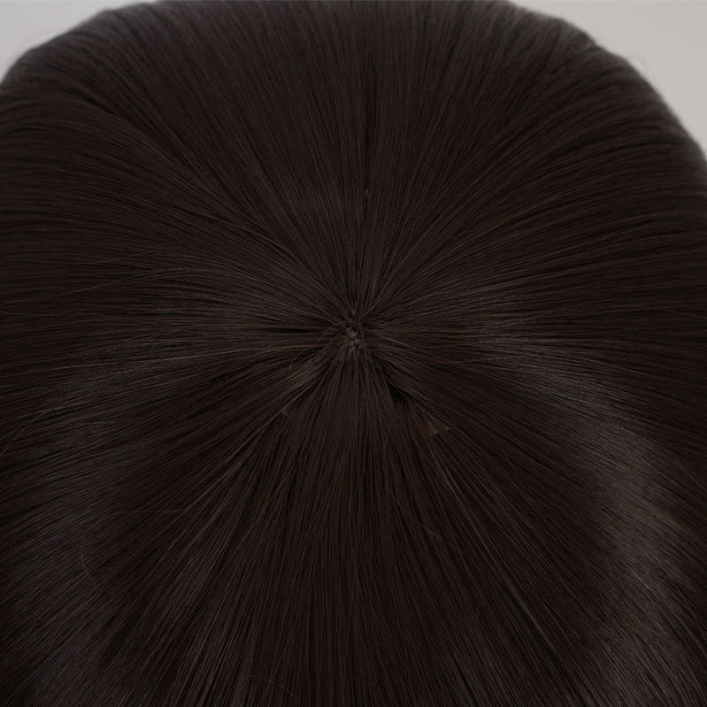Genshin Impact Amber Dark brown Long Cosplay Wigs