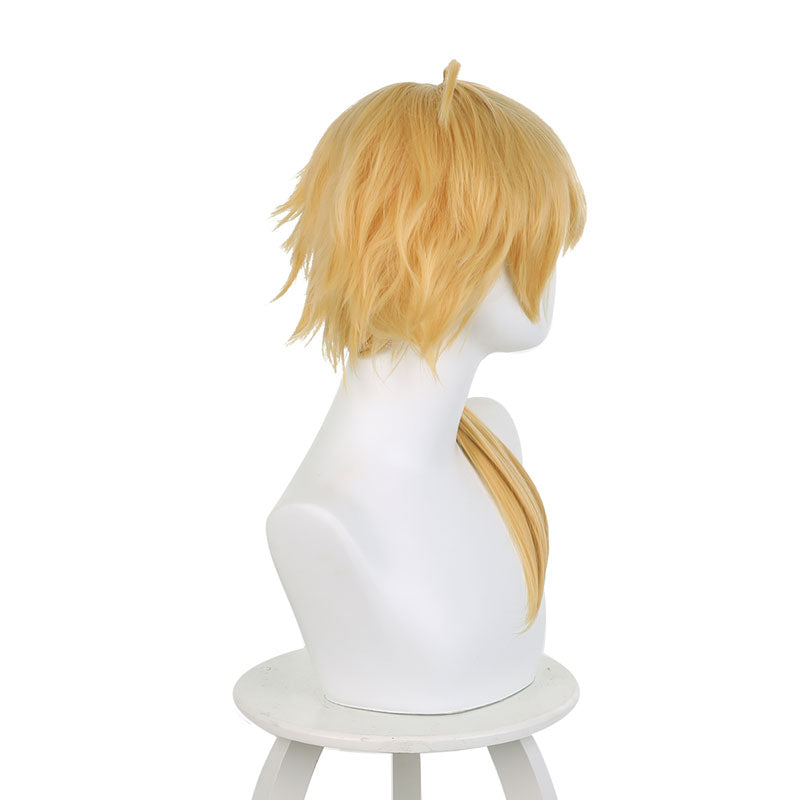 Genshin Impact Thoma Blonde Halloween Cosplay Wigs