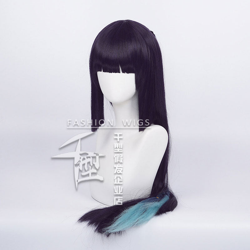Genshin Impact Yun Jin Dark Purple Long Cosplay Wigs