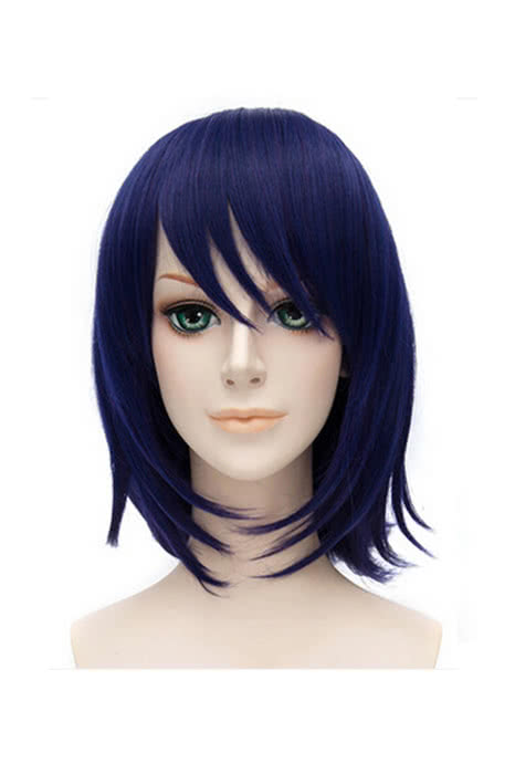 Kantai Collection Tenryu 30cm Straight Purple Cosplay Wigs
