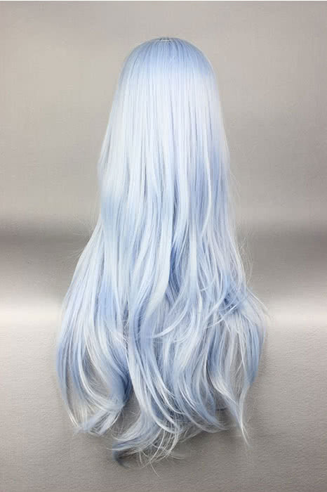 Kantai Collection Hibiki 80cm Light Blue Wavy Cosplay Wigs