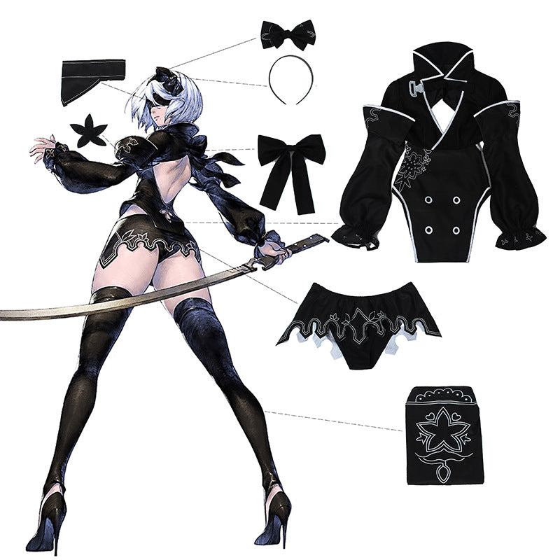 Nier Automata Re in carnation 2B Fullset Cosplay Costumes