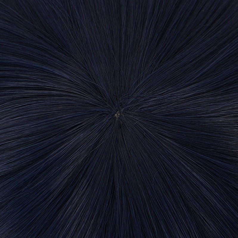 Genshin Impact Xiangling Navy Blue Cosplay Wigs