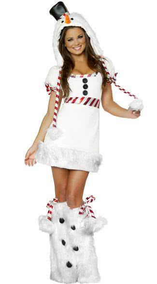 White Christmas costumes snowman uniforms penguin dress Sexy women