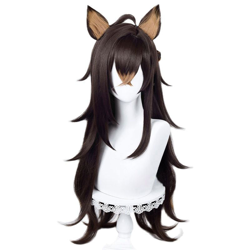 Genshin Impact Dehya Cosplay Wigs With Props