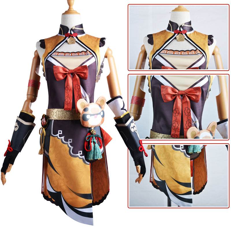 Genshin Impact Xiangling Cosplay Costumes