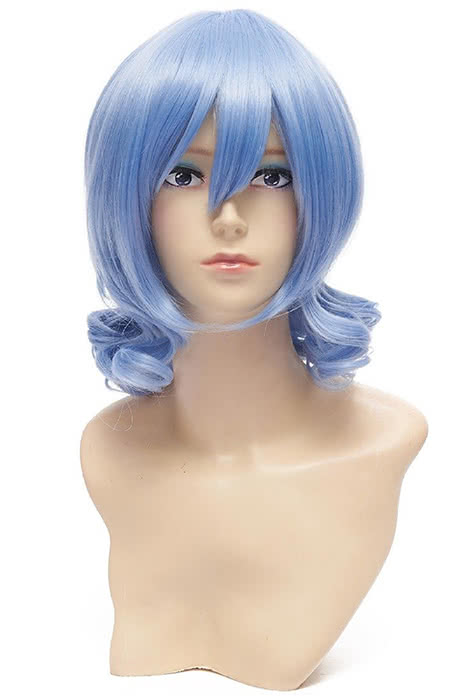 35cm Blue Curly Touhou Project Remilia Scarlet Cosplay Wig