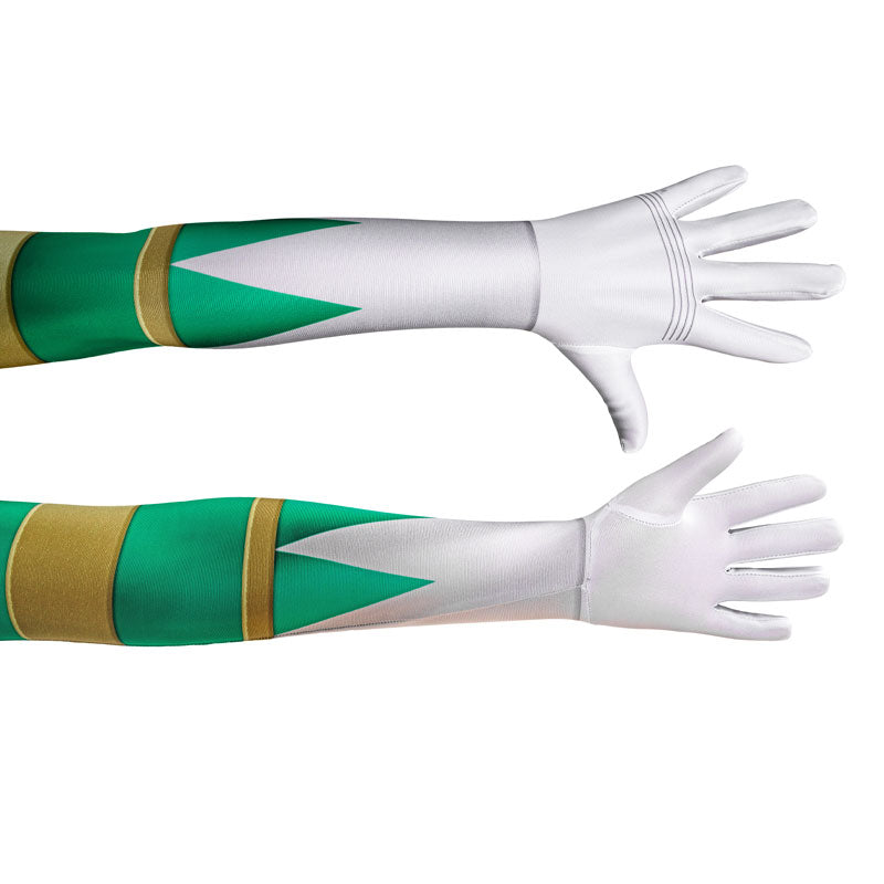 Mighty Morphin Power Rangers Yamato Tribe Knight Burai Green Kids Costumes