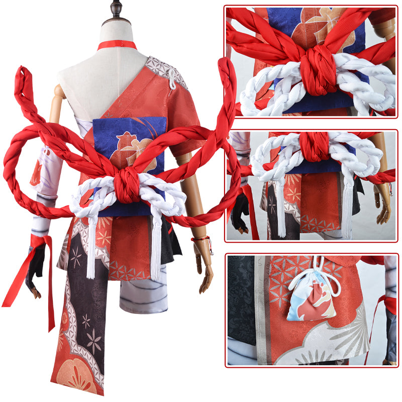 Genshin Impact Naganohara Yoimiya Cosplay Costumes