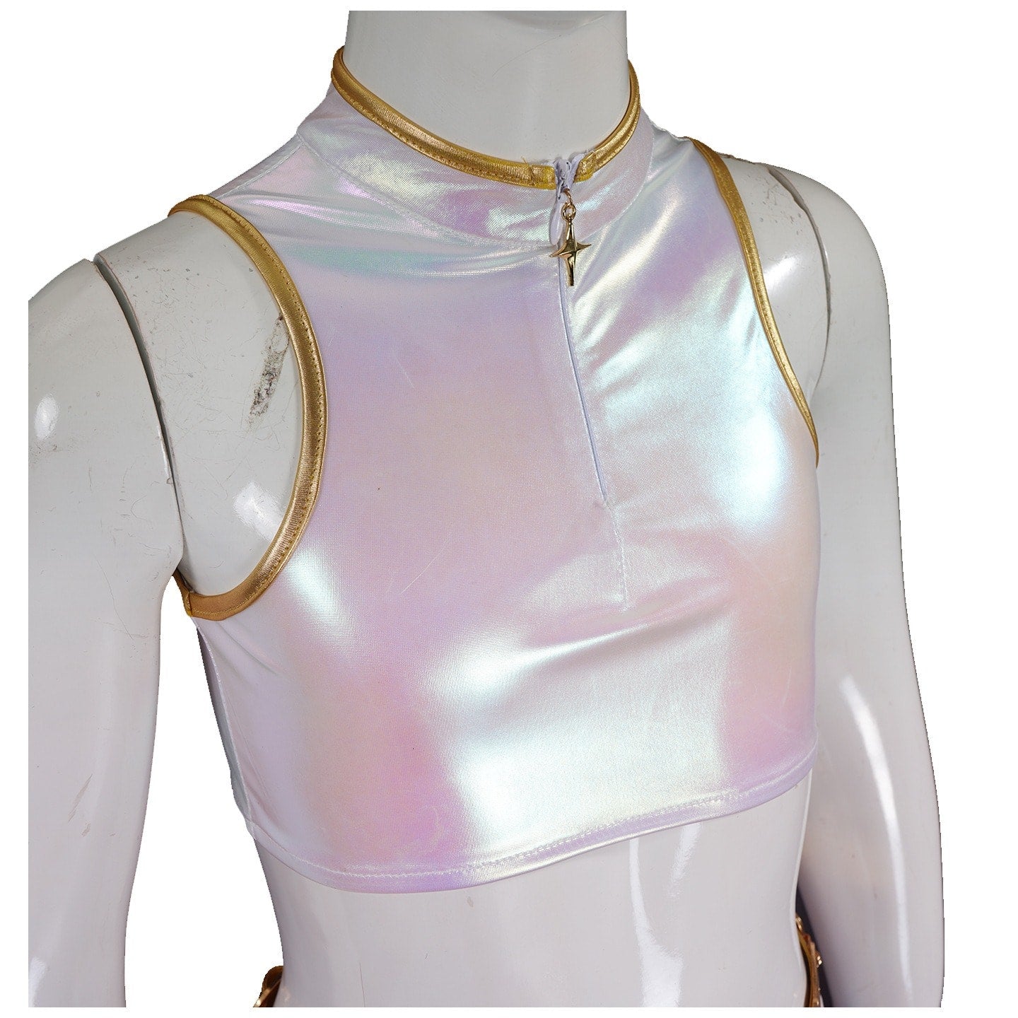 KPop Demon Hunters Rumi Zoey Mira Iridescent Leather Cosplay Costumes
